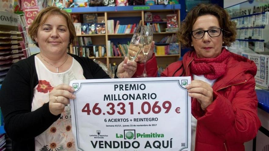 La Primitiva deja un premio de más de 46 millones de euros en Salvaterra de Miño