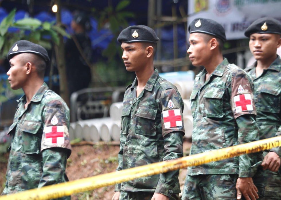 Las imágenes del rescate de los niños atrapados en Tailandia