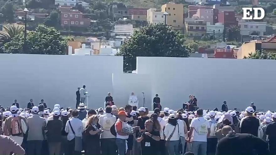 Extracto del poema leído por el joven senegalés Mbacke Ndiaye, en La Laguna