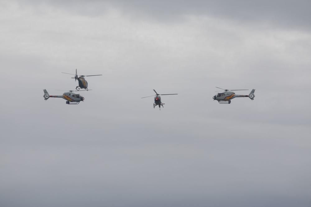 Ensayos para el festival aéreo de Gijón