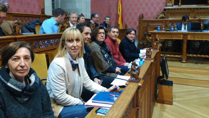 Catalina Soler en el pleno del Consell de Mallorca.