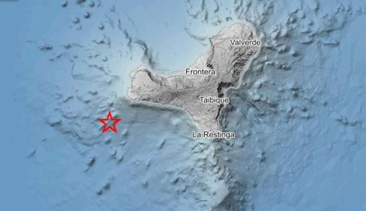 Terremoto el martes 14 de julio de 2026 al oeste de El Pinar, en El Hierro