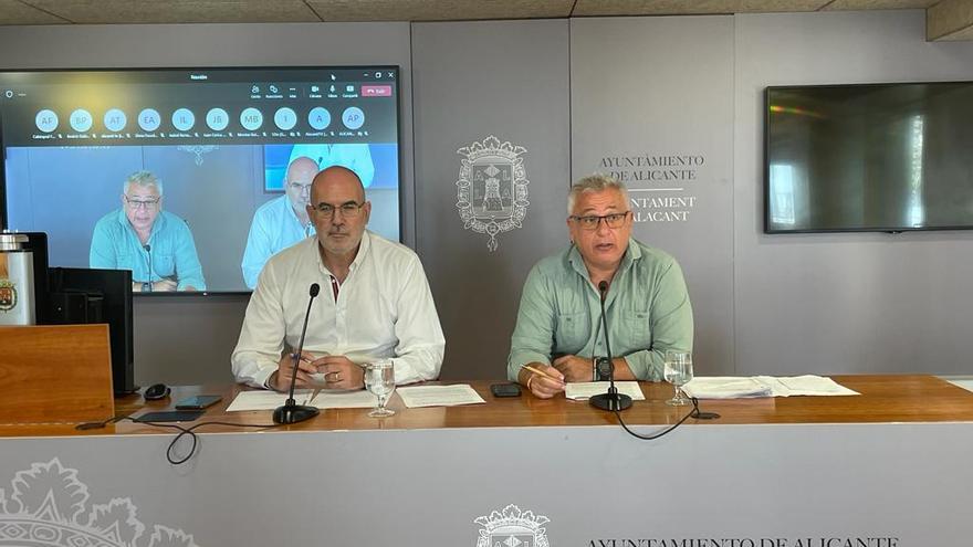 Manuel Villar y Antonio Manresa, portavoz adjunto y portavoz del bipartito