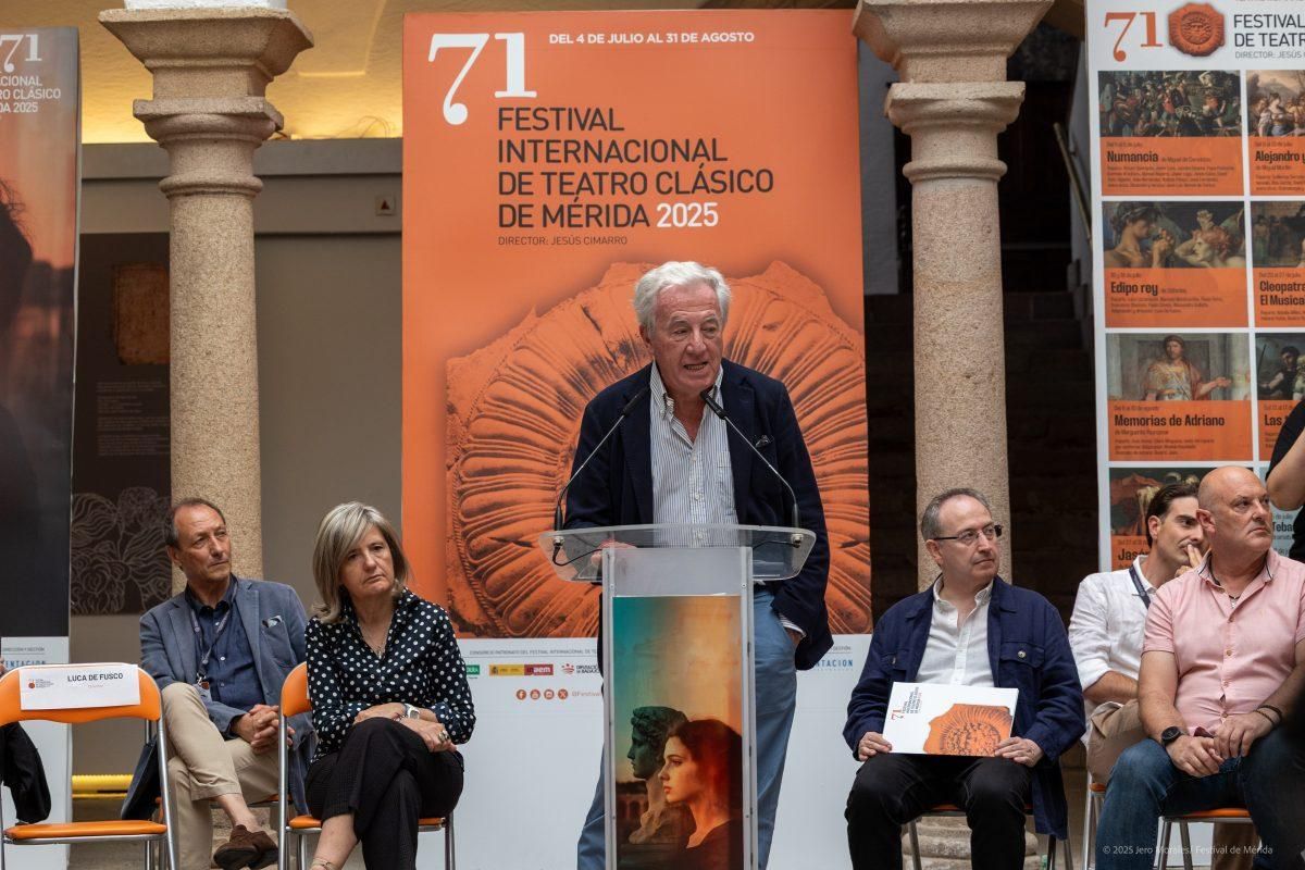 Así ha sido la presentación de la obra 'Edipo Rey' en Mérida