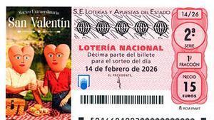 Décimo del Sorteo de la Lotería de San Valentín