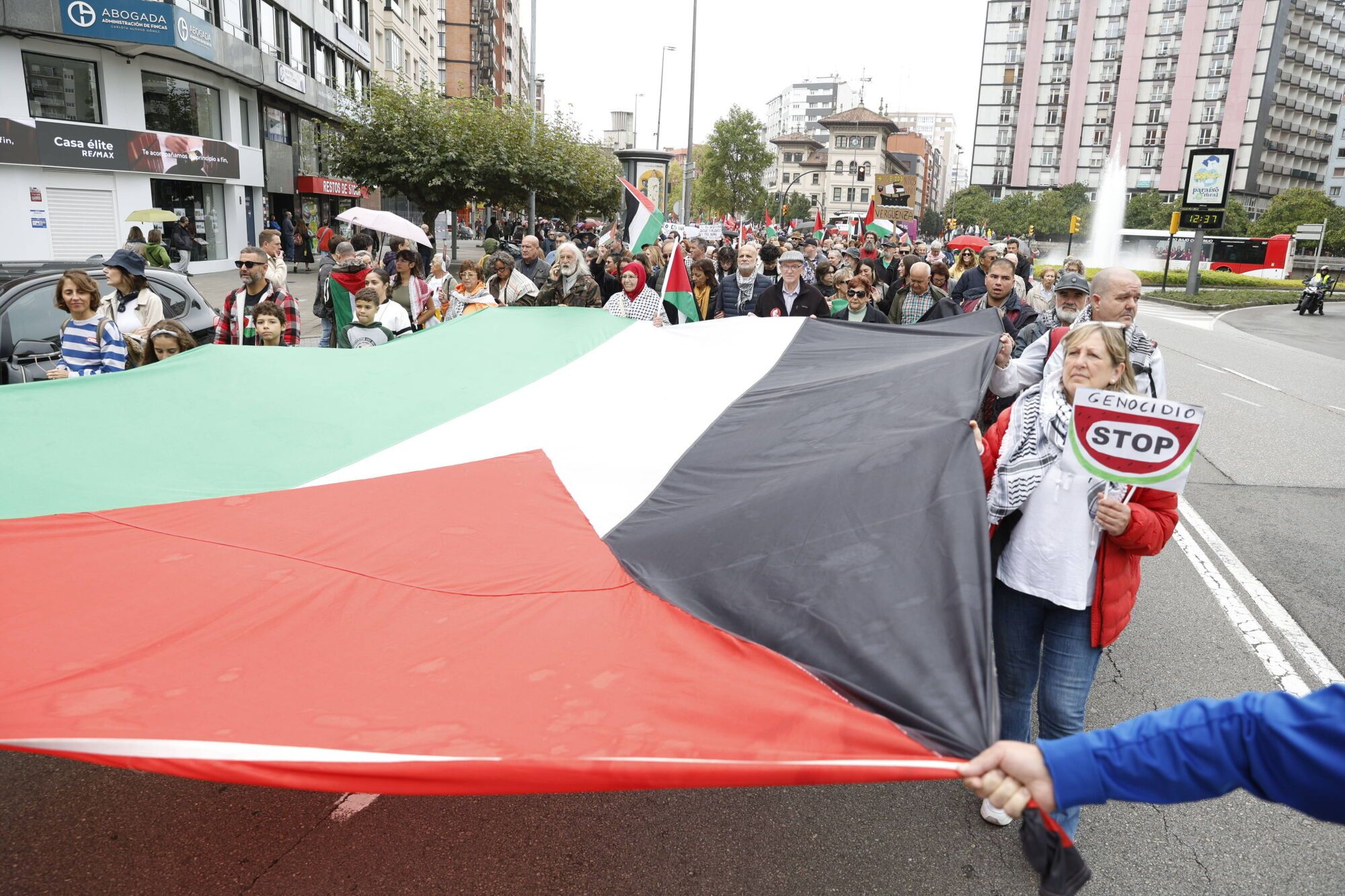 Manifestación a favor de Palestina.