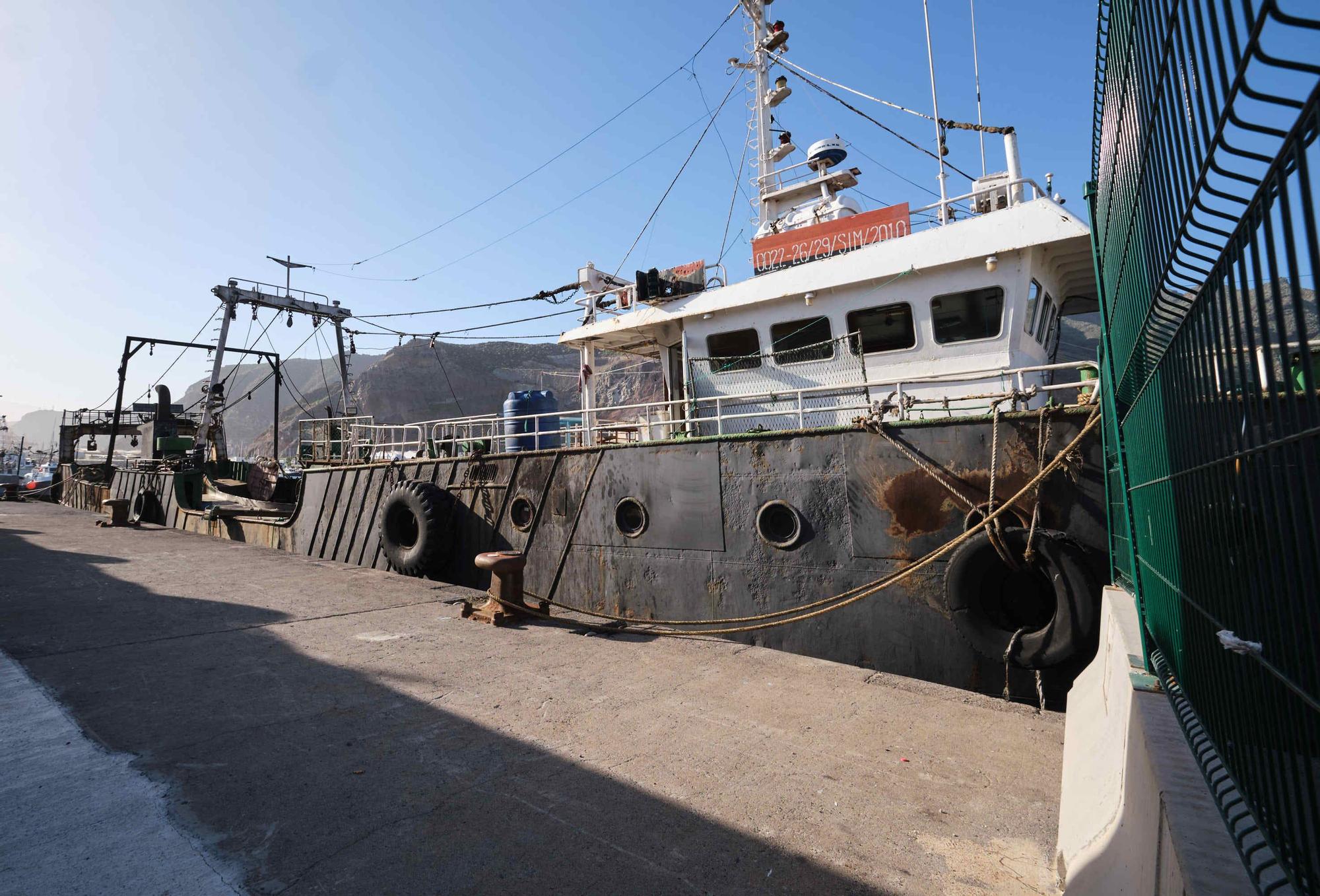 El barco 'Simione', capturado en aguas canarias con tres toneladas de cocaína