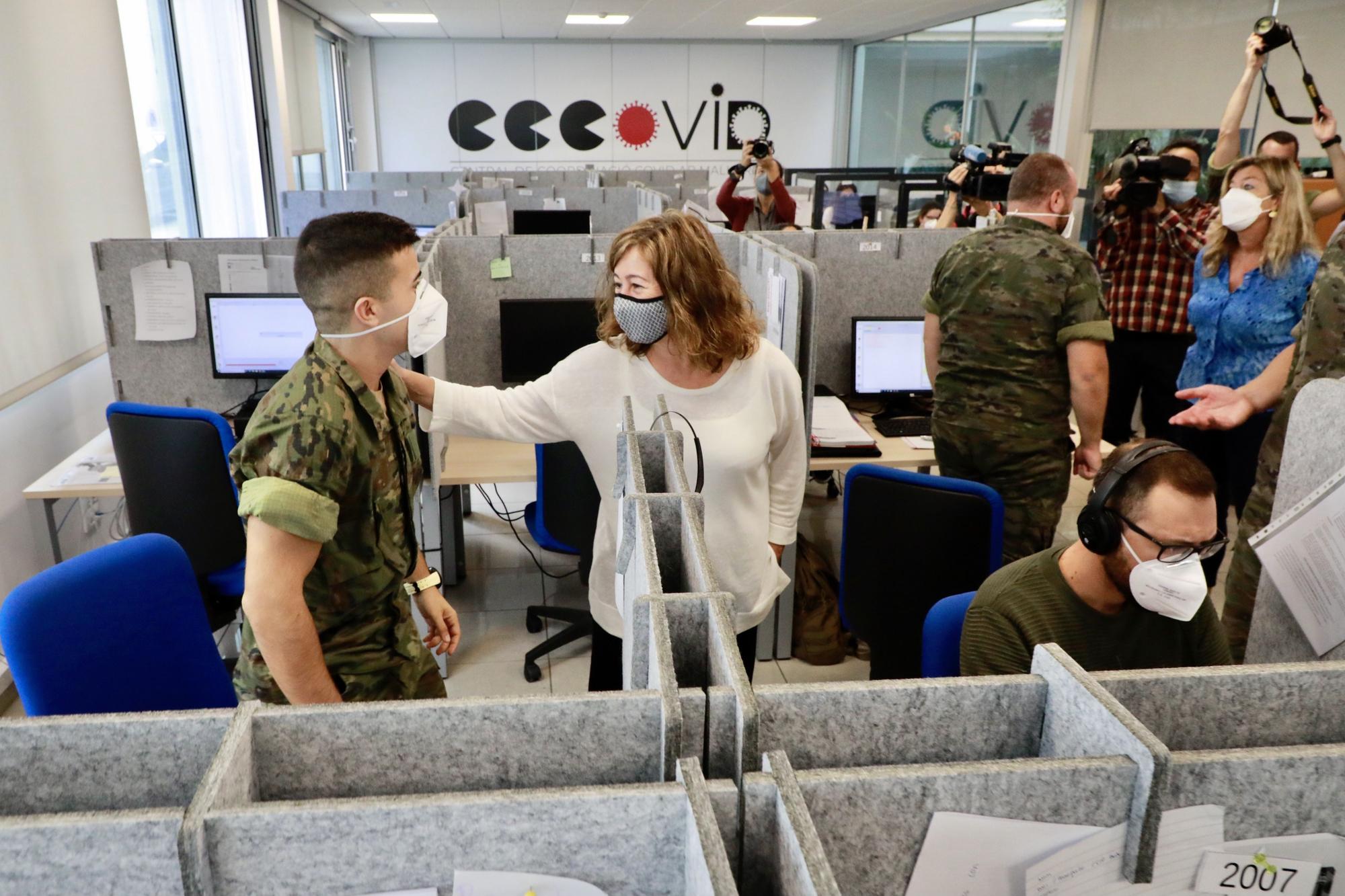 Los militares de Baleares dejan de realizar labores de rastreo de los casos de coronavirus