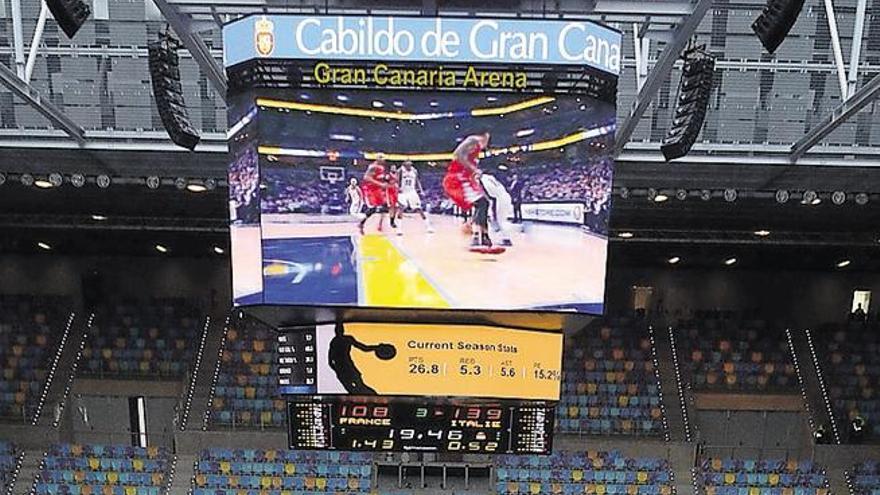 Imagen reciente del Gran Canaria Arena, donde se disputará el Mundial. | y. socorro