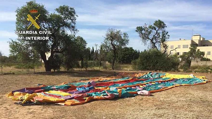 Dos detenidos por el robo de un castillo hinchable infantil