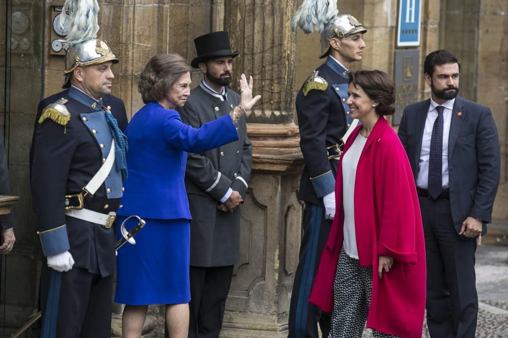 La llegada de la Reina a Oviedo