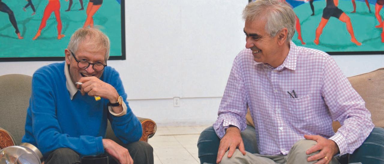 David Hockney (a la izquierda) y Martin Gayford. / FDV