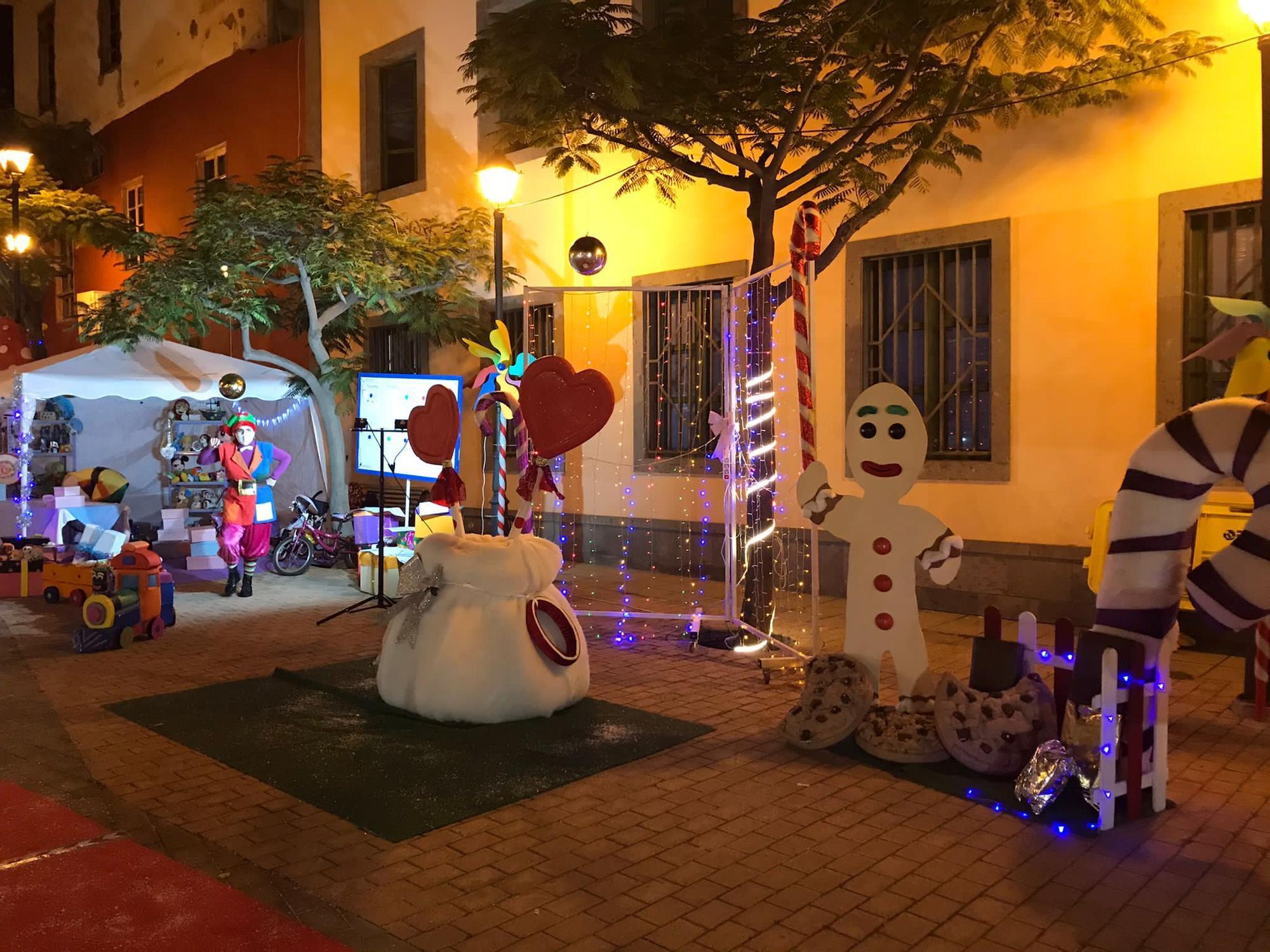 Carmen Hernández en la casa de la Navidad de Telde