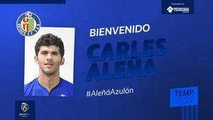 Así ha anunciado el Getafe el fichaje de Aleñá.