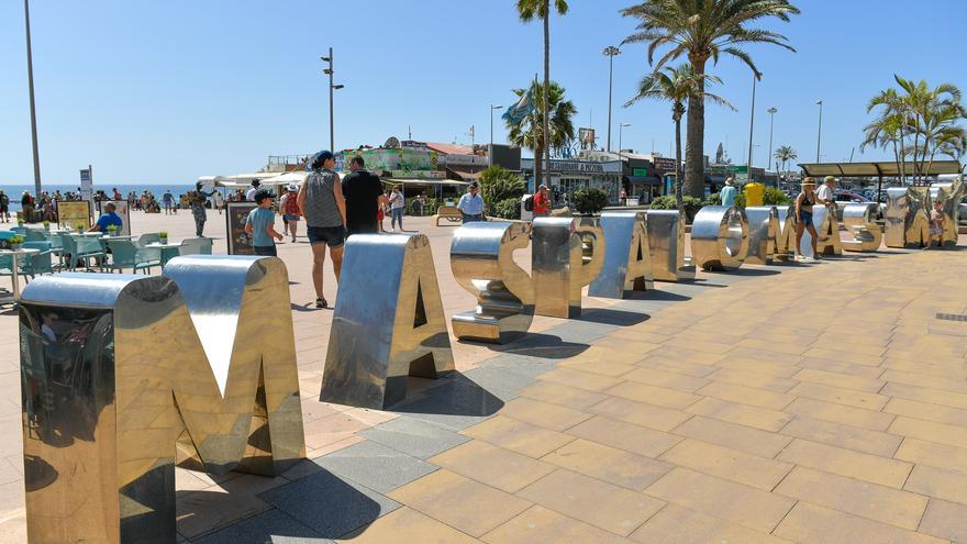 El Sur gasta 40.000 euros en sacar de Playa del Inglés las letras de Maspalomas