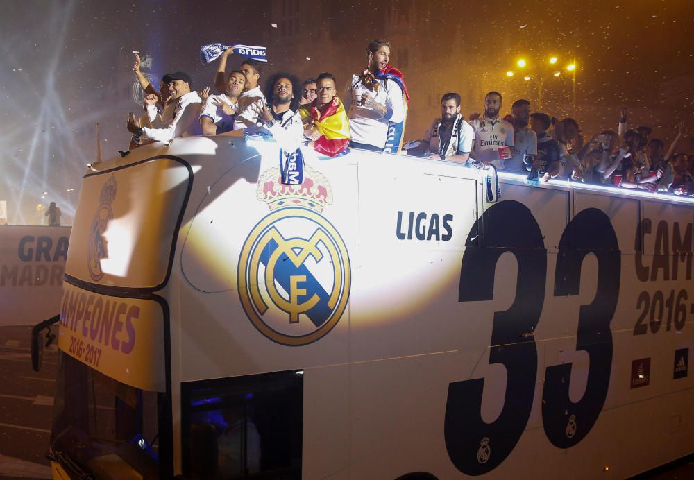 Fiesta del Real Madrid en Cibeles