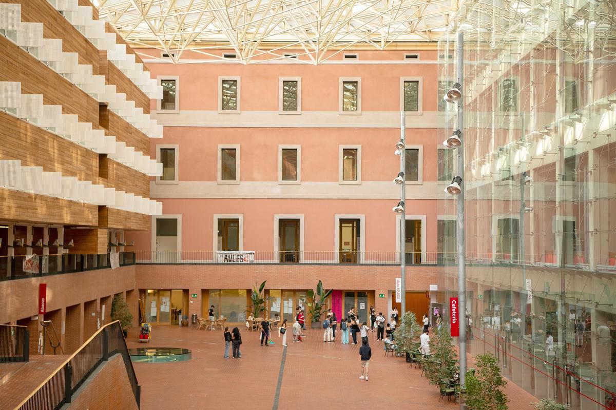 Pruebas de selectividad en el campus de la Ciutadella de la UPF de Barcelona
