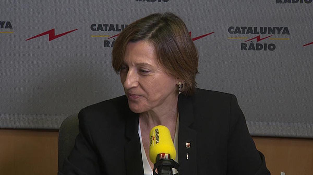 Declaraciones de Carme Forcadell a Catalunya Ràdio: No dimitiré por haber cumplido mis funciones.