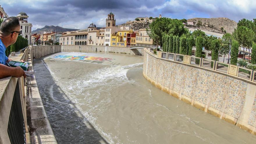 Imagen del cauce del Segura a su paso por Orihuela/ Foto Tony Sevilla