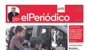 La portada de EL PERIÓDICO del 3 de abril de 2024