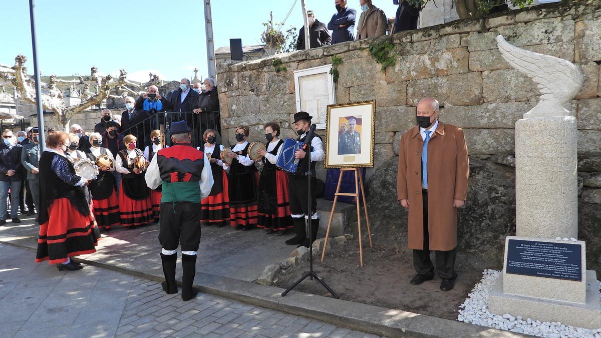 Una actuación durante el acto de homenaje.