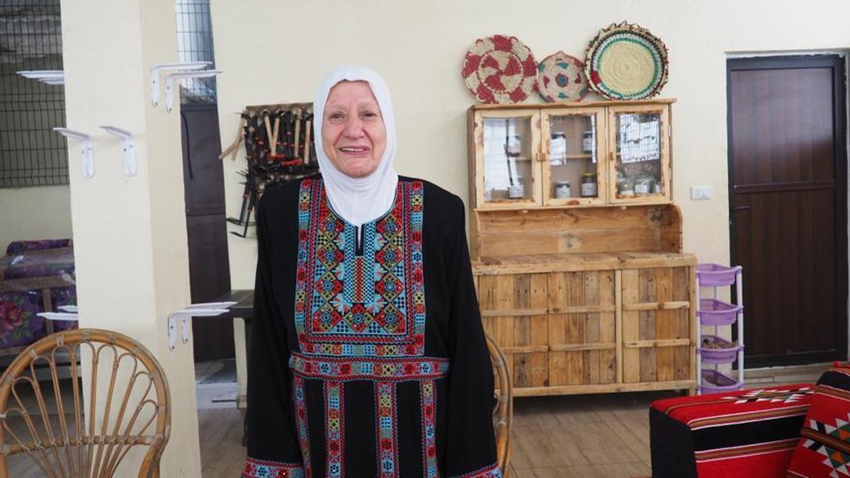 La refugiada palestina Jamili Saleh Dawood, de 74 años, oriunda de Majd el Krom, en Acre.