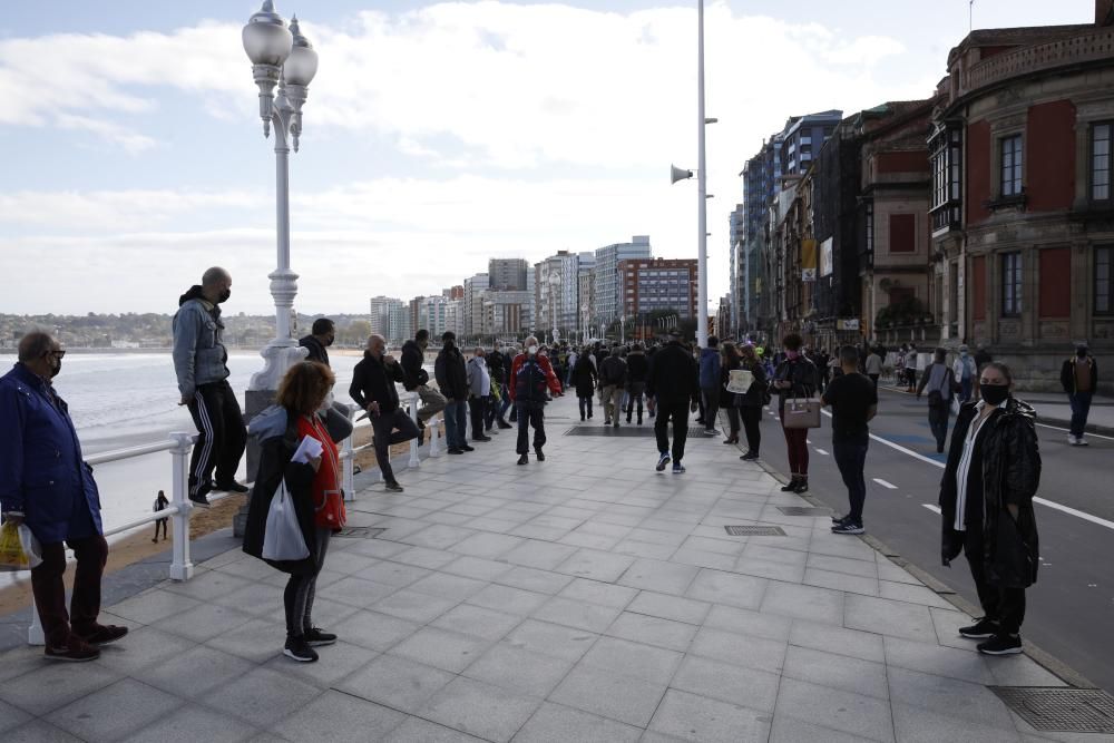 Protesta en Gijón de la hostelería local