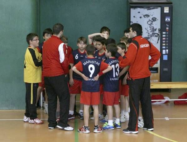 BALONMANO: Maristas-Casablanca (alevín masculino) / Maristas-Balonmano Aragón (infantil) / Maristas-Aragón Santa Isabel (benjamín mixto)