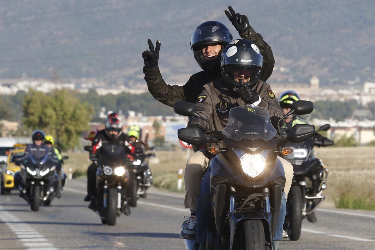 Una ruta motera solidaria por Córdoba pone fin a los actos de la Guardia Civil