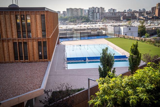 La demorada piscina de la Sagrera abre al público este fin de semana