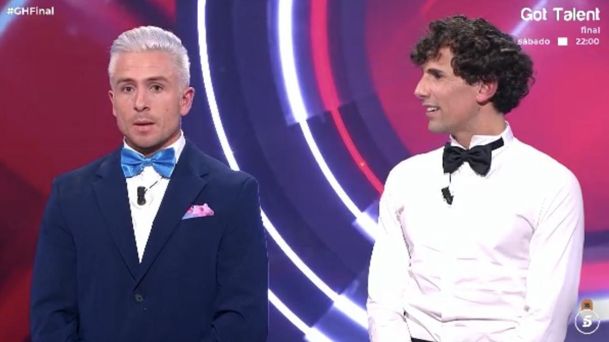 Juan y Oscar, en la final de 'Gran hermano'