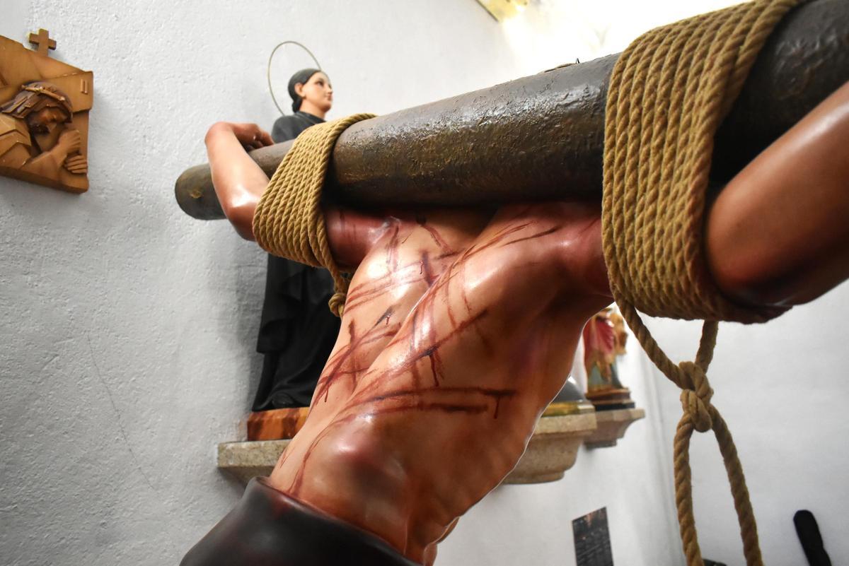 Detalle de la espalda de Jesús Condenado.