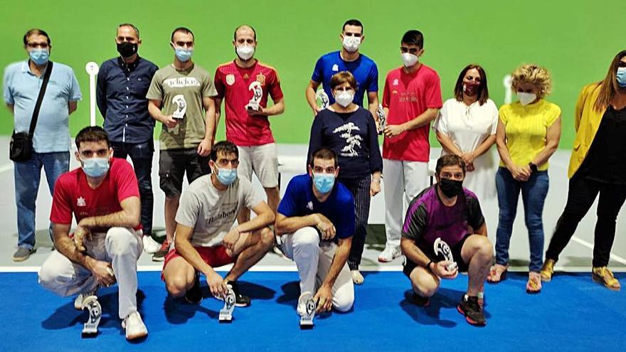 Cuadro de honor del I Open de Pelota Mano de Zamora. | Cedida