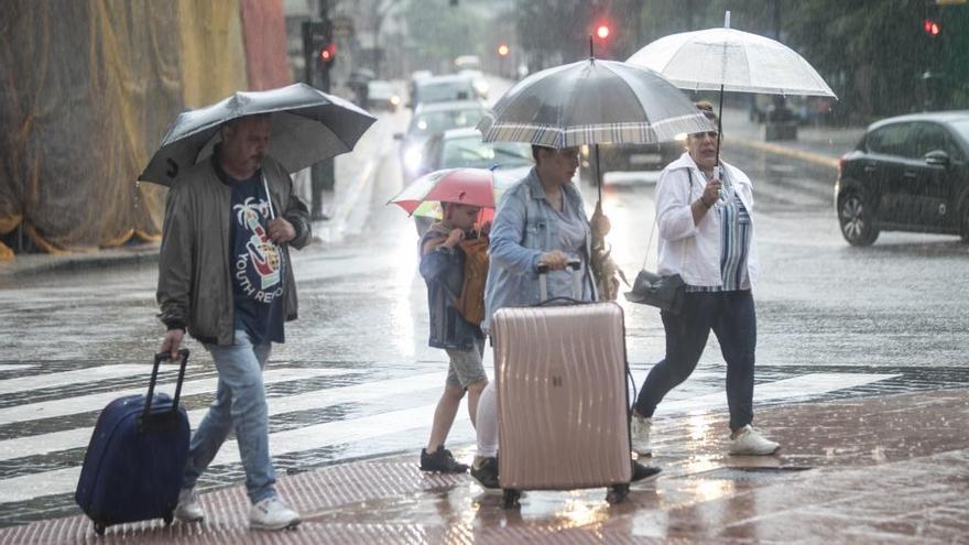 Asturias está hoy en alerta por lluvias y tormentas