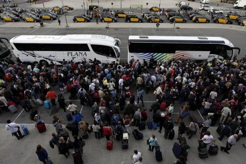 Caos en Barcelona por las suspensión de los trenes AVE