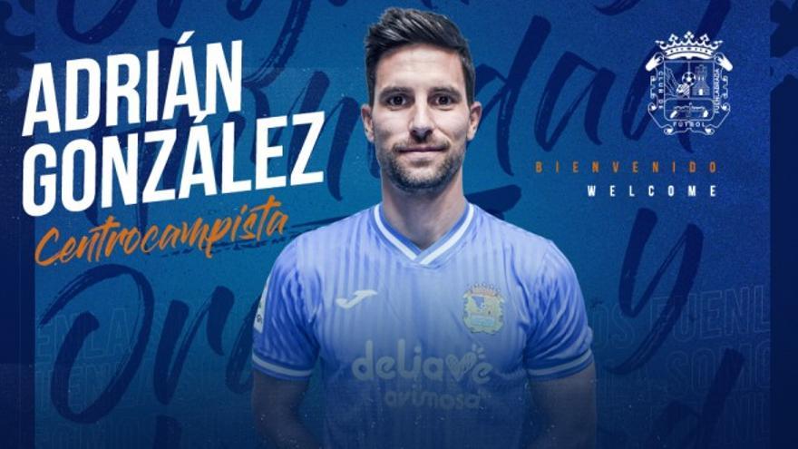 Adrián González firma por el Fuenlabrada.