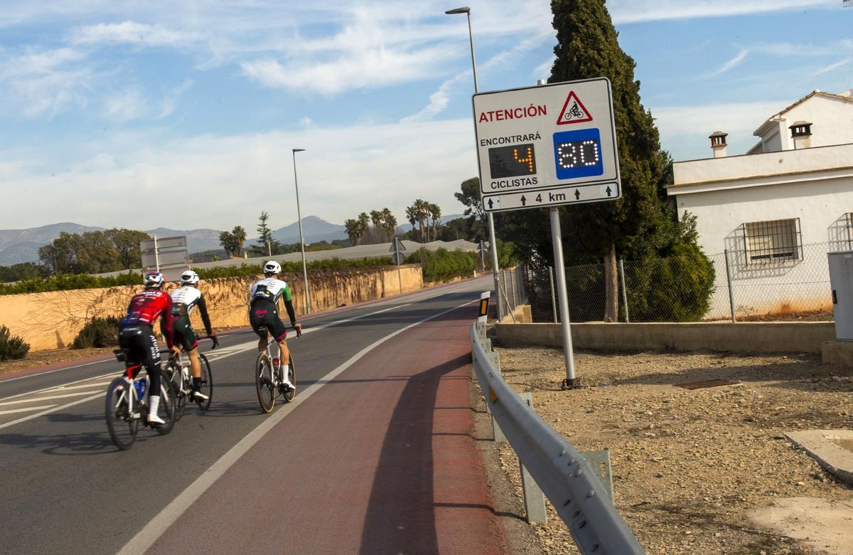 Sistema de señalización dinámica instalado en la CV-310.