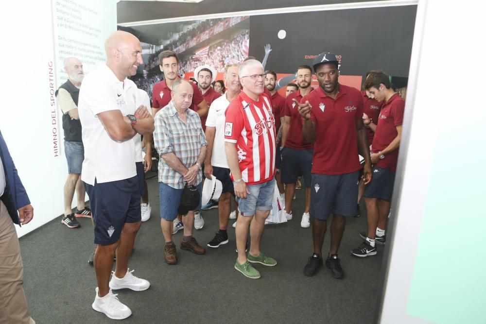 Visita del Sporting de Gijón a la Feria de Muestras de Asturias