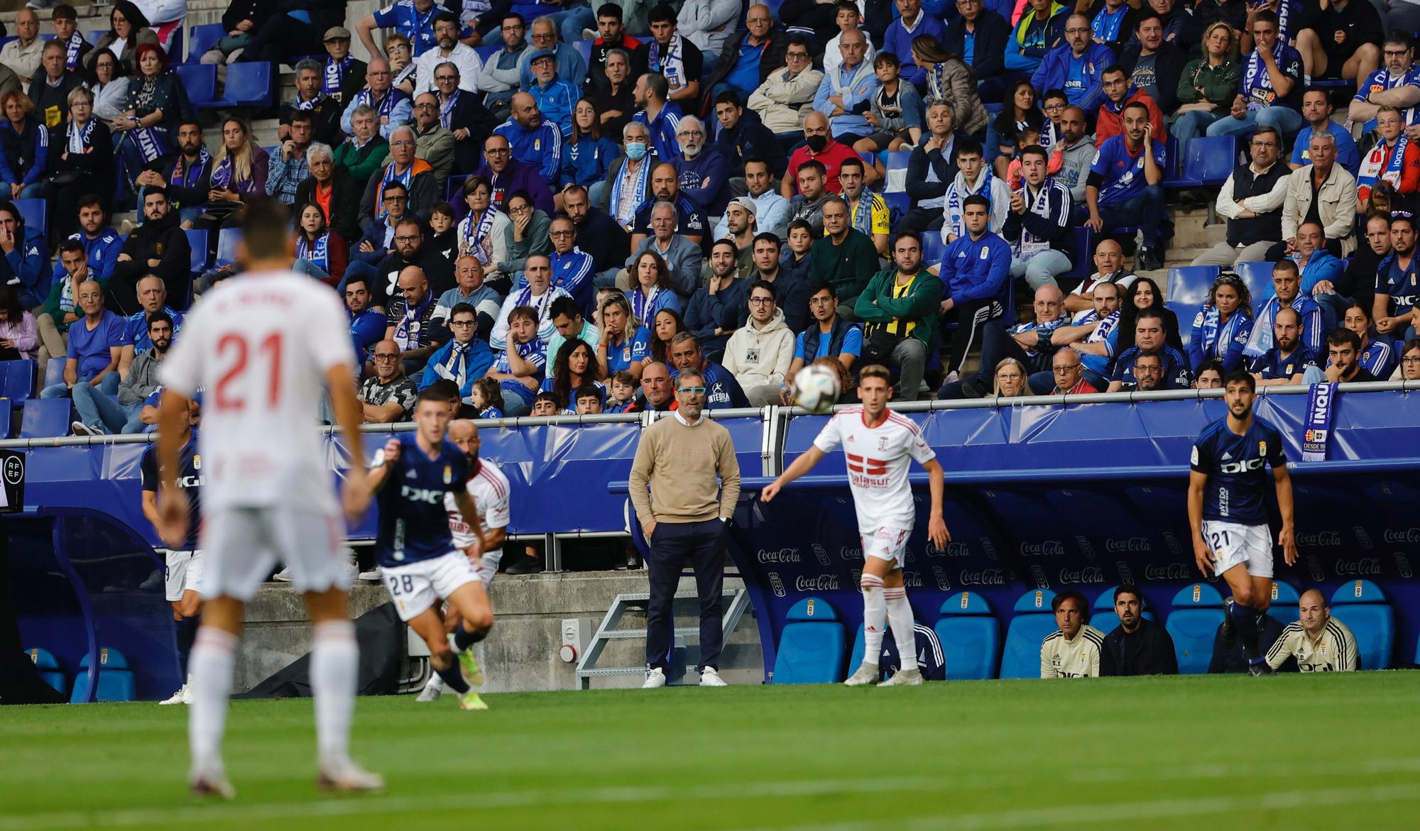 Las imágenes de Bolo durante el partido ante el Cartagena