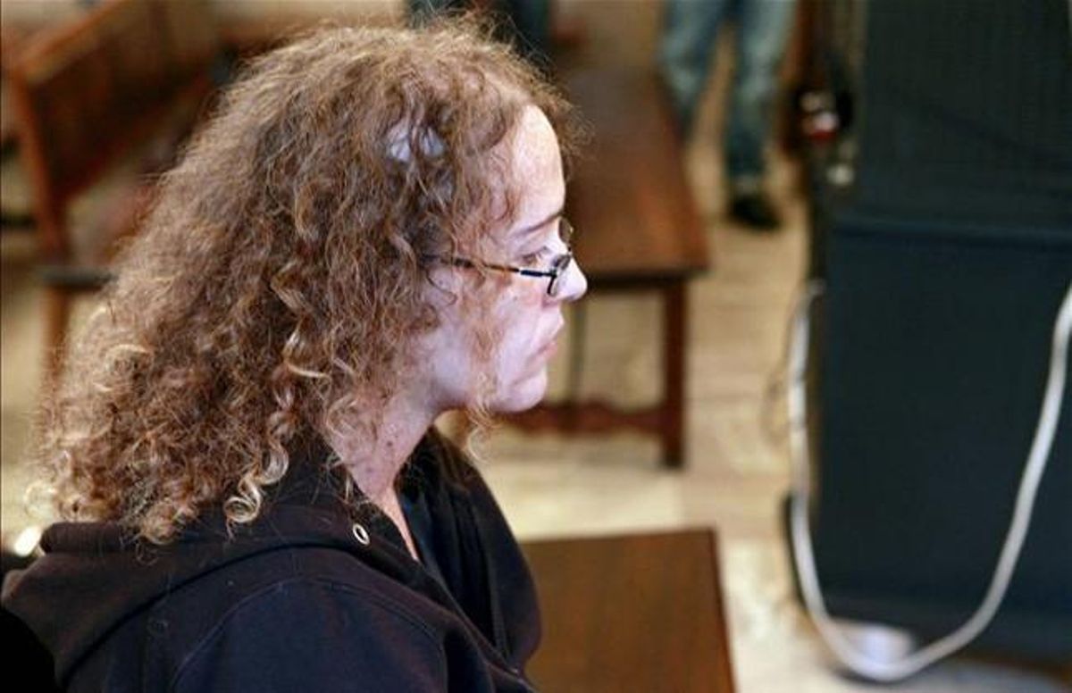 Mónica Juanatey, durant el judici a Palma de Mallorca. Mónica Juanatey, durant el judici a Palma de Mallorca.