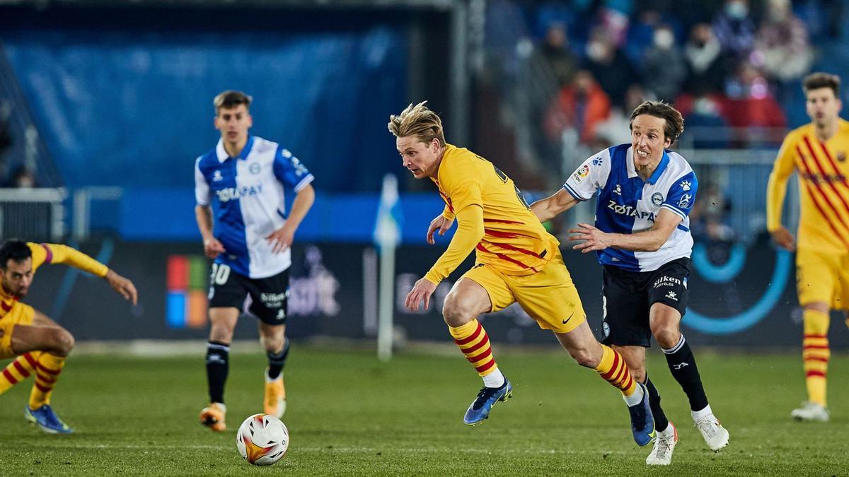 Frenkie de Jong
va marcar un gol 
decisiu.  EUROPA PRESS