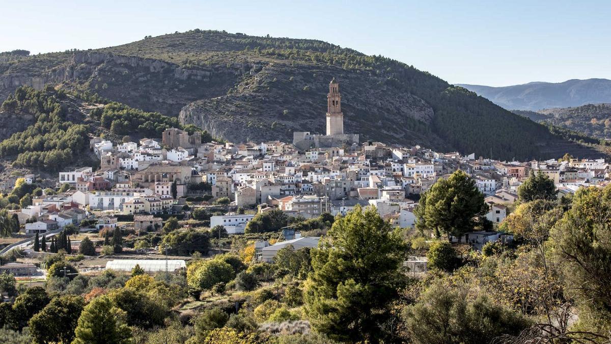 Vista de la localidad de Jérica, en la comarca del Alto Palancia.