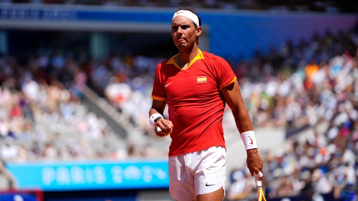 Rafa Nadal, durante su partido ante Novak Djokovic