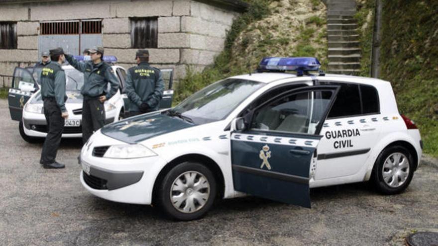 La Guardia Civil ha desplegado un dispositivo de búsqueda en la zona de Aloia // Salvador Sas
