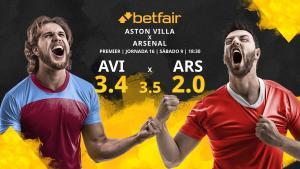 Aston Villa FC vs. Arsenal FC: horario, TV, estadísticas, clasificación y pronósticos