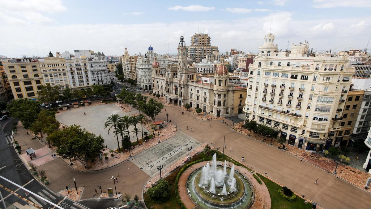 La plaza del Ayuntamiento será una de las sedes principales de la World Design Capital Valencia 2022