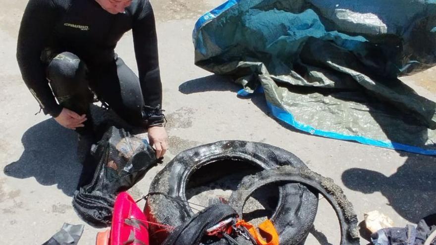 Sanabria Sostenible extrae 50 kilos de basura en las playas del Lago