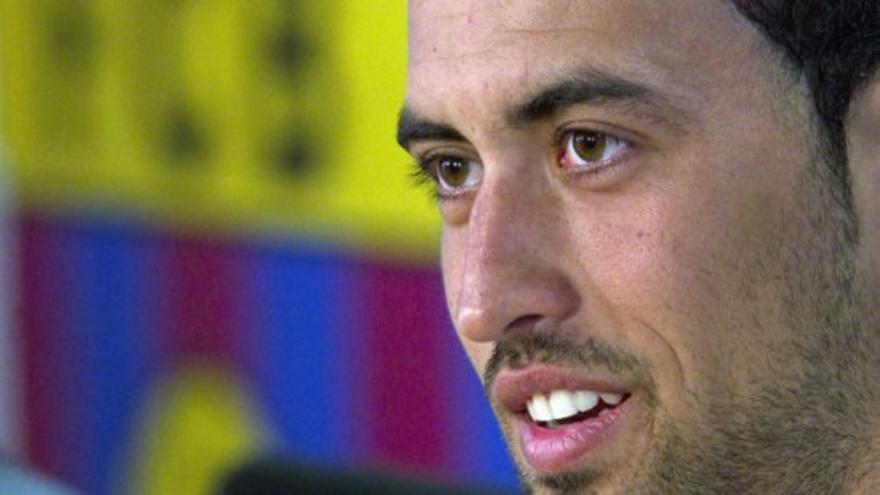 Busquets no se conforma con el empate en el Bernabéu