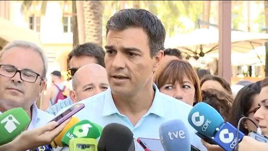 Sánchez: "Vamos a votar en contra de la investidura de Rajoy"