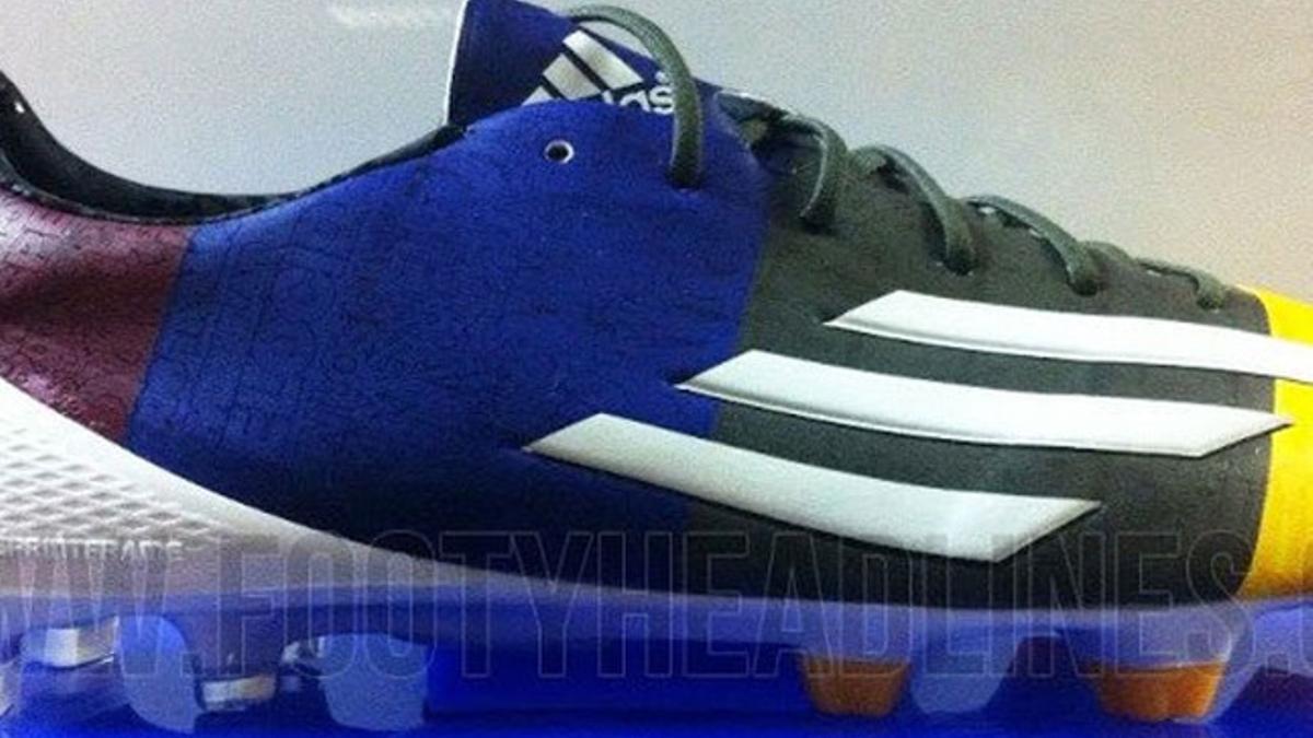 Las nuevas botas de Messi serán azulgranas